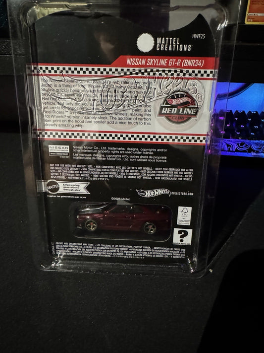 HOT WHEELS RLC SELECTIONS NISSAN SKYLINE GT-R BNR34