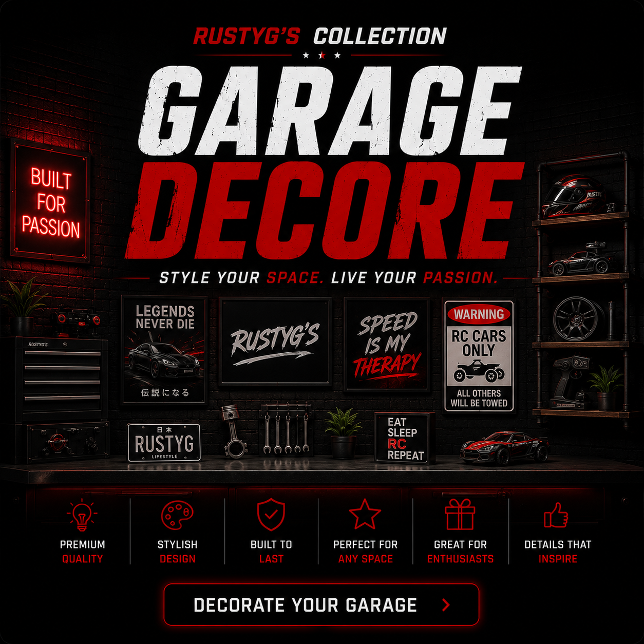 🧰 Garage Decor