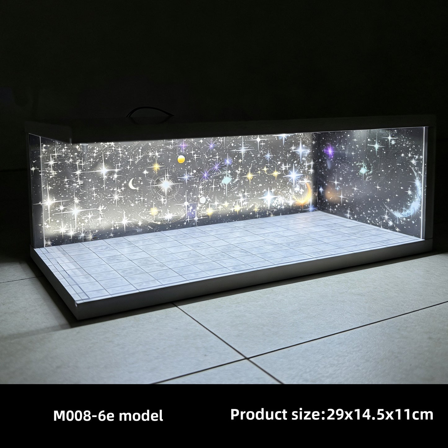 Cyberpunk LED Diecast Display Garage – 1:64 Collector Diorama 🌆🏁