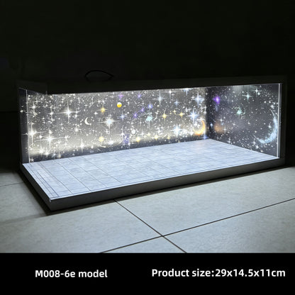 Cyberpunk LED Diecast Display Garage – 1:64 Collector Diorama 🌆🏁