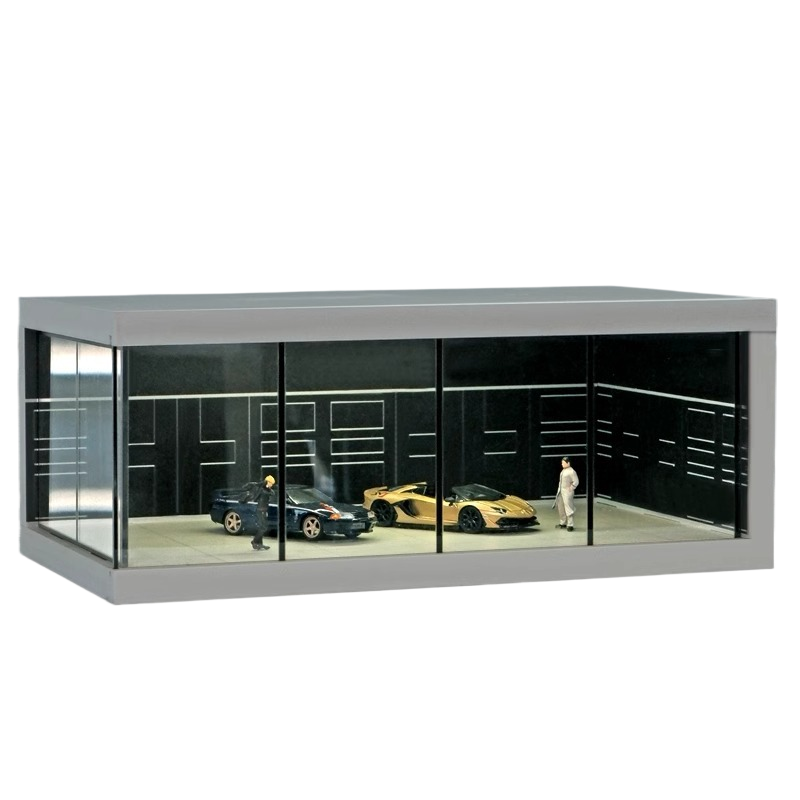 Luxury LED Collector Showroom Display – 1:64 Garage Diorama 🏎️✨