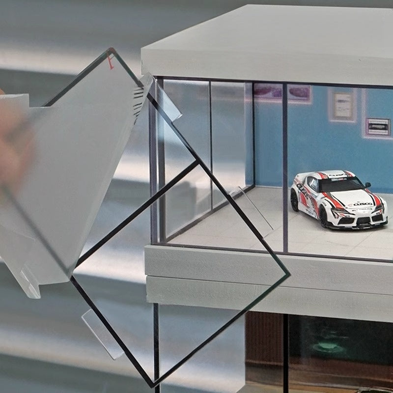 Luxury LED Collector Showroom Display – 1:64 Garage Diorama 🏎️✨