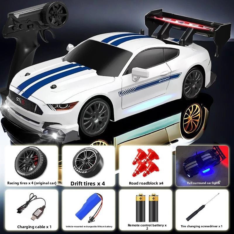 1:16 4WD LED Drift RC Car – High-Speed Rechargeable Racing Machine 🏁