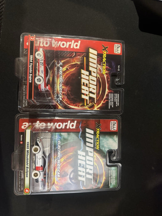 Auto World Xtraction Import Heat 95 Mitsubishi Eclipse 94 Toyota Supra Chase Lot