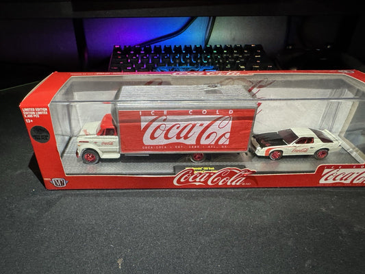 M2 Machines Hauler 1968 Chevrolet C60 TRUCK & 1985 IROC-Z Camaro Coca-Cola CHASE