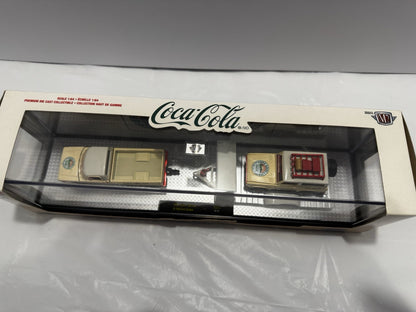 M2 Machines Auto-Hauler Coca Cola 1969 Ford F100 4x4 & 1966 Ford Bronco CHASE
