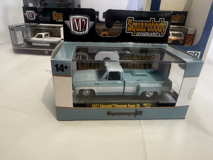 M2 Machines Squarebody Syndicate Set of 6 Sleeve Release With Chase