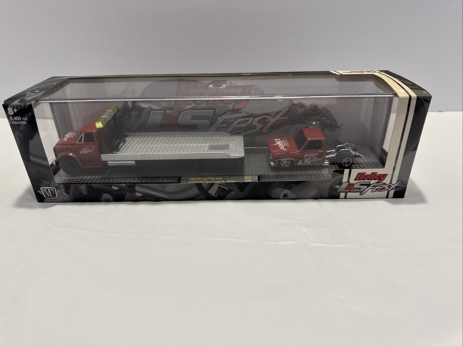 M2 Machines Holley LS Fest 1968 Chevrolet C60 Truck & 1976 GMC Sierra Grande 15