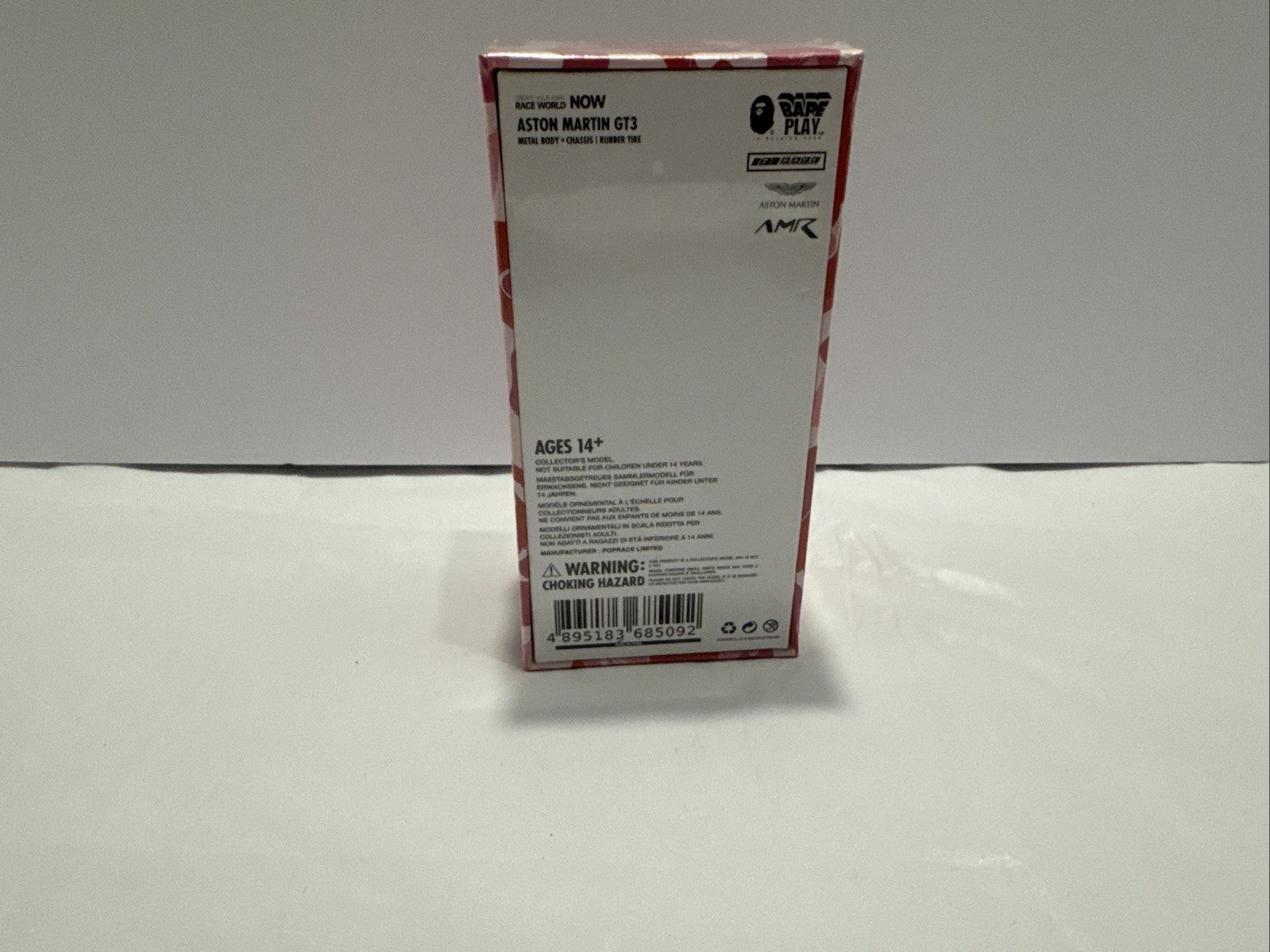 Pop Race Aston Martin 1:64 GT3 BAPE A Bathing Ape Pink Camo Diecast New Sealed