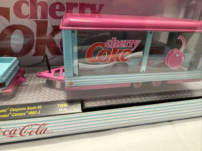 M2 Machines 1:64 CHASE Hauler 1973 Cheyenne Super 30/Iroc-Z Cherry Coke-NEW