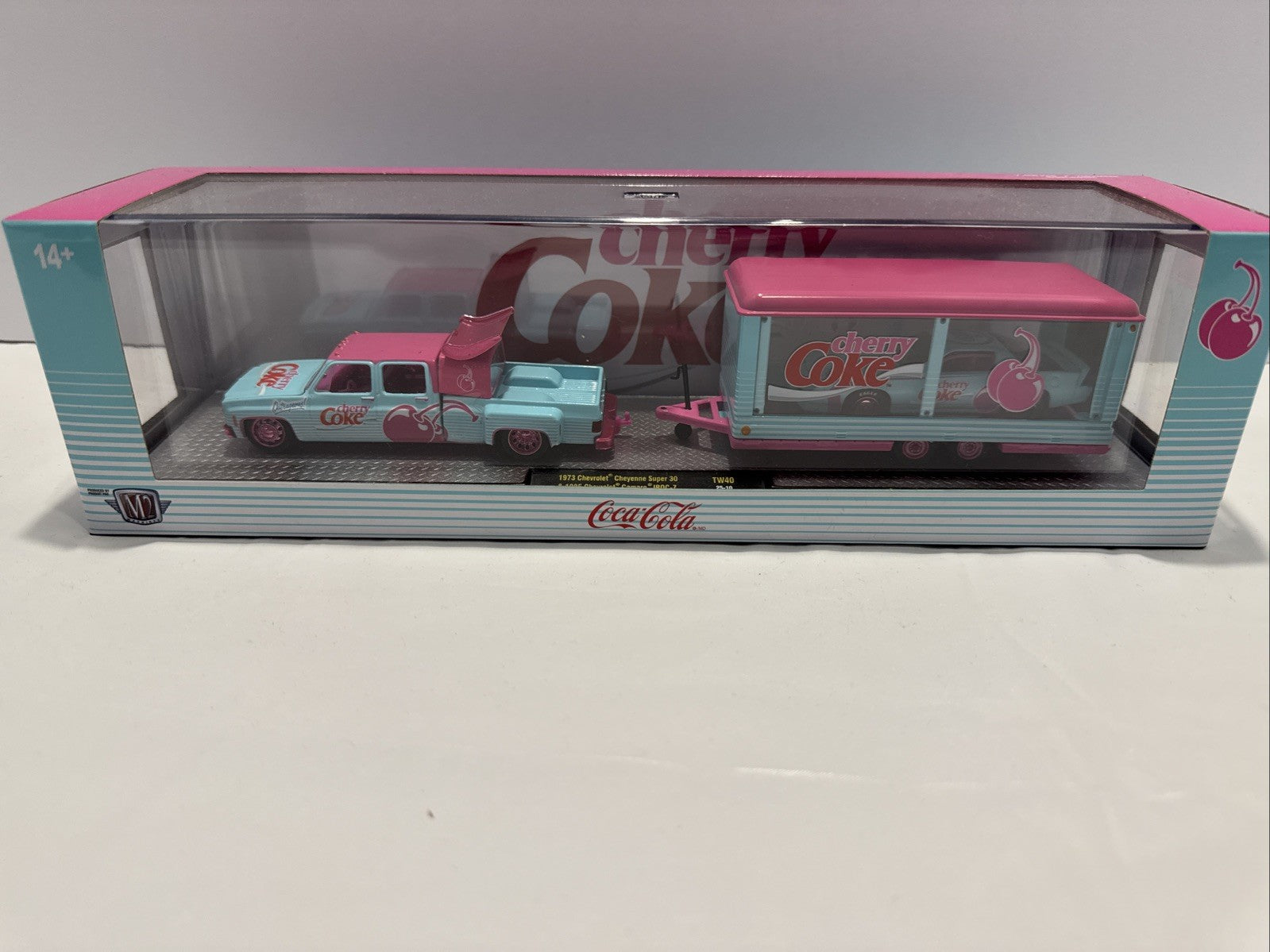 M2 Machines 1:64 CHASE Hauler 1973 Cheyenne Super 30/Iroc-Z Cherry Coke-NEW