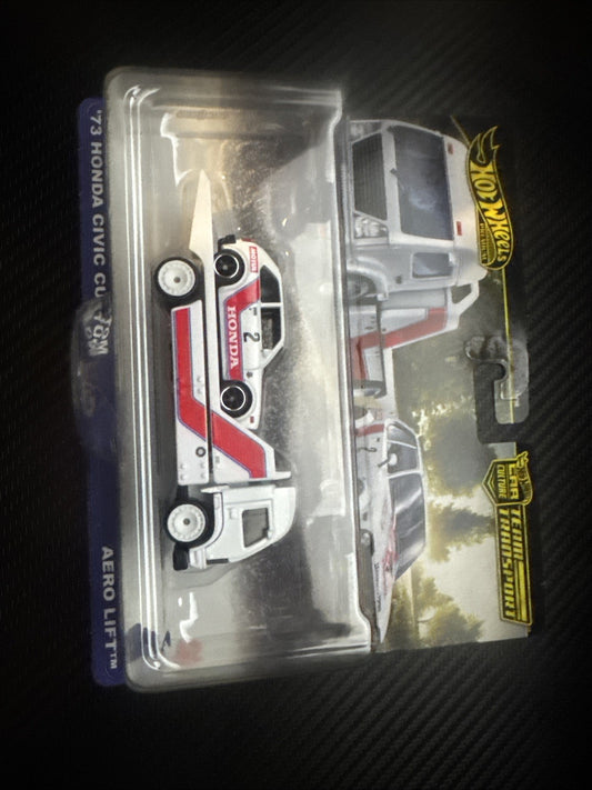 1 64 Hot Wheels Premium 2025 Team JBM36 Honda Civic Custom Aero Lift