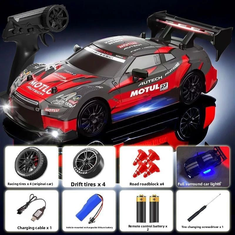 1:16 4WD LED Drift RC Car – High-Speed Rechargeable Racing Machine 🏁