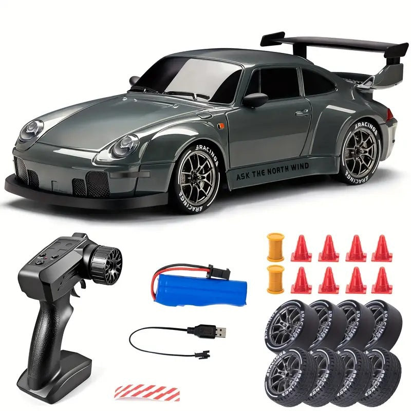 1:24 4WD Drift RC Car – LED High-Speed Racing Edition 🏎️💨