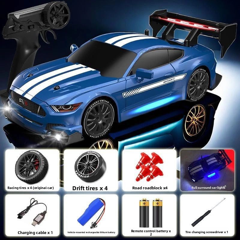 1:16 4WD LED Drift RC Car – High-Speed Rechargeable Racing Machine 🏁