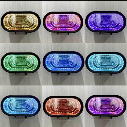 Infinity LED Garage Key Holder with Mirror