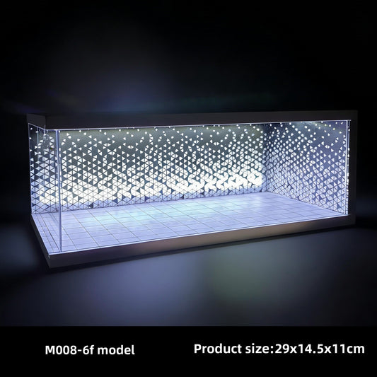 Cyberpunk LED Diecast Display Garage – 1:64 Collector Diorama 🌆🏁