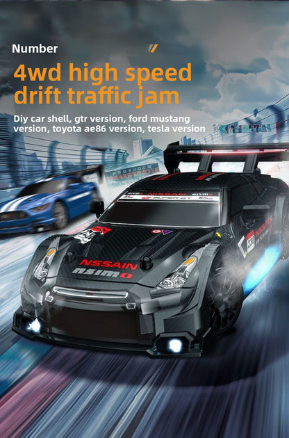 1:16 4WD LED Drift RC Car – High-Speed Rechargeable Racing Machine 🏁